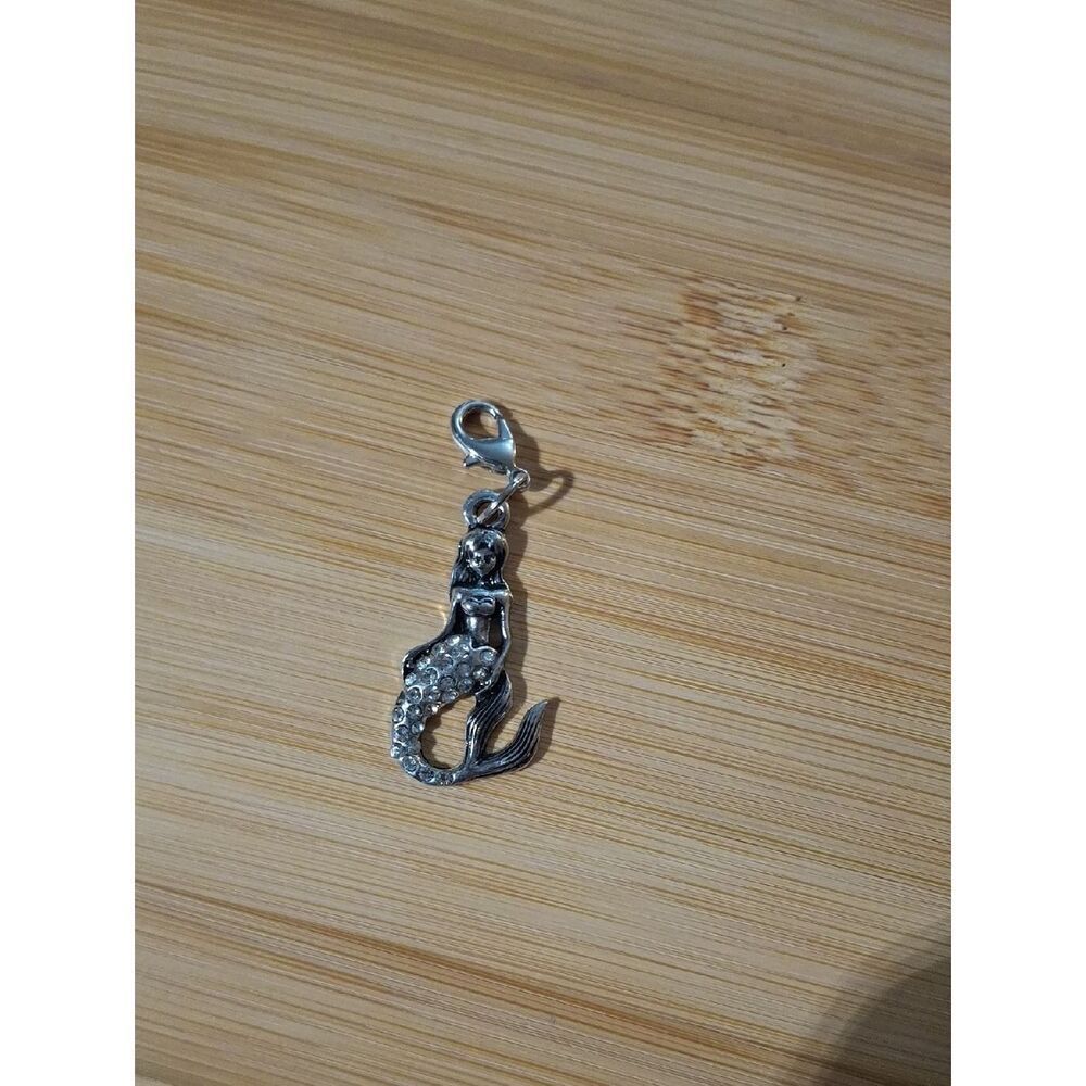 Silver-tone Mermaid Dangle For Floating Lockets